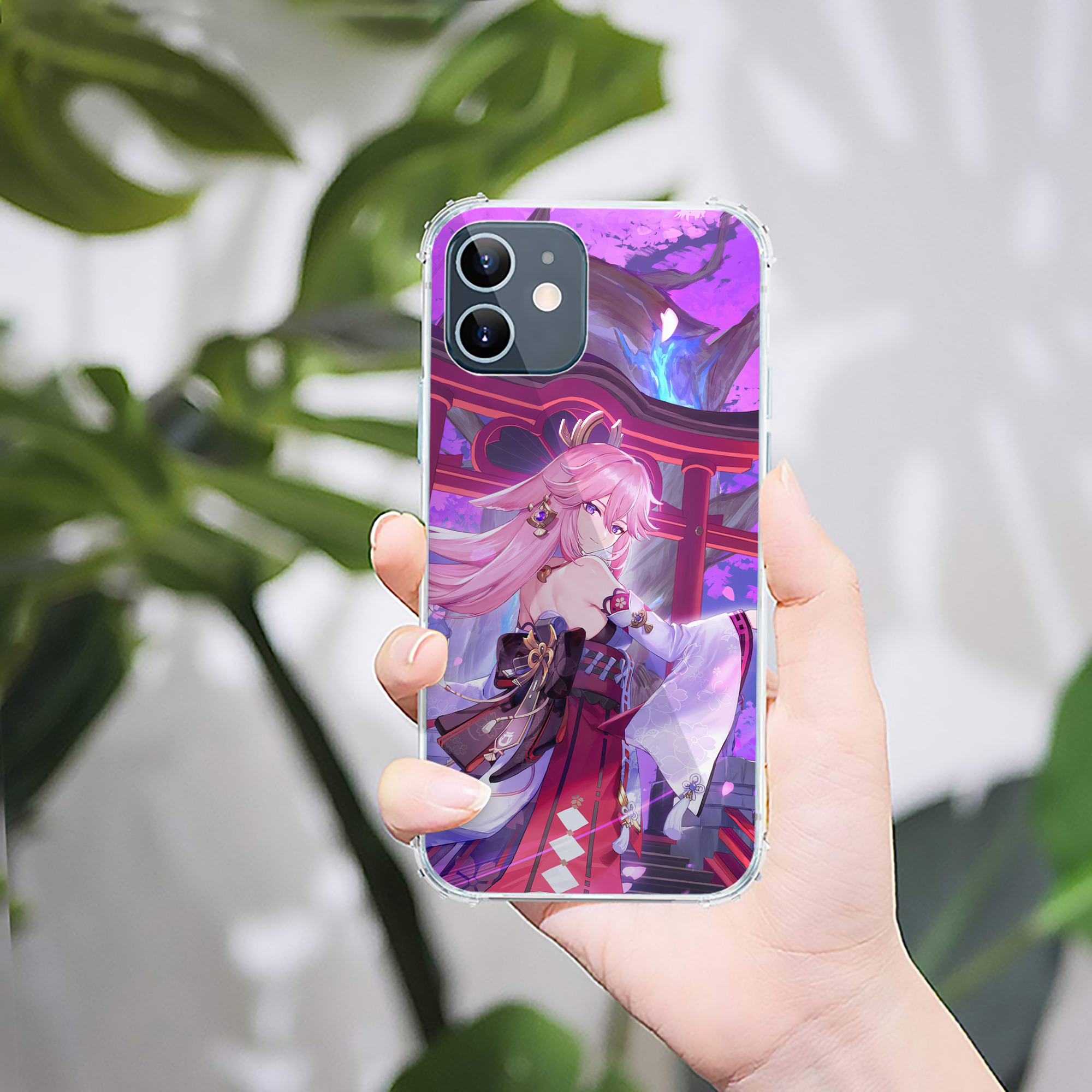 げんし神 genshin 【iPhone 12シリーズ対応】透明スマホケース（クリアソフトケース）